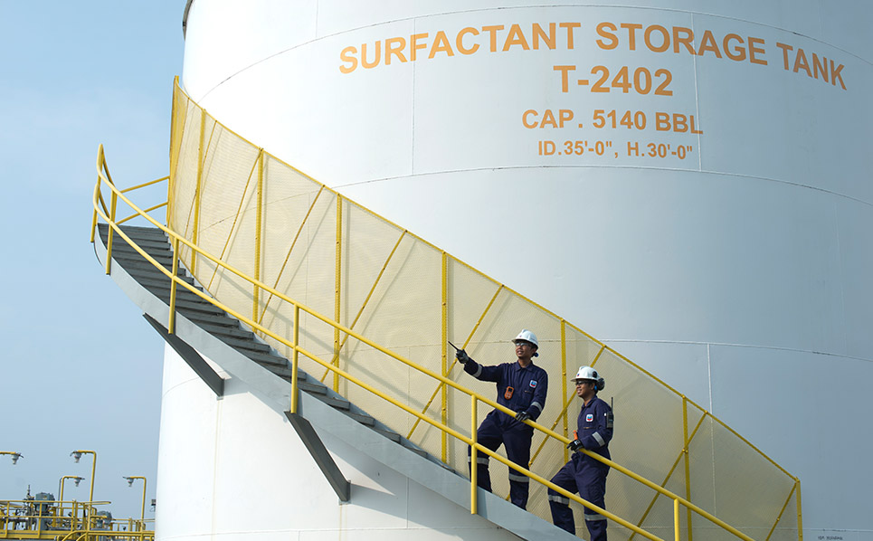 surfactant storage tank